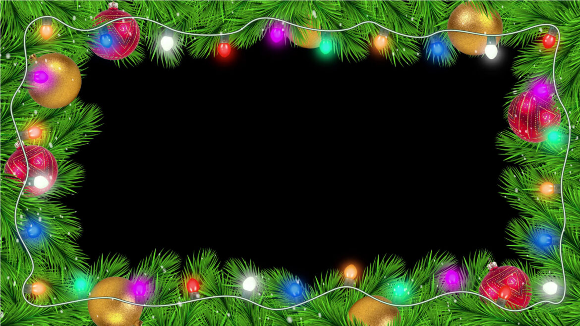 Christmas Frame Animation | Merry Christmas and Happy New Year Frame Black Screen Motion Background Christmas Frame Animation | Merry Christmas and Happy New Year Frame Black Screen Motion Background