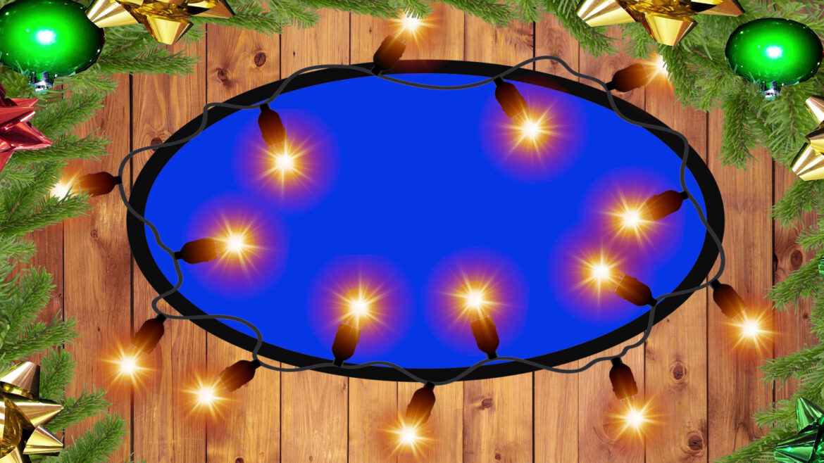 Glowing Christmas Lights Frame Animation Glowing Christmas Lights Frame Animation