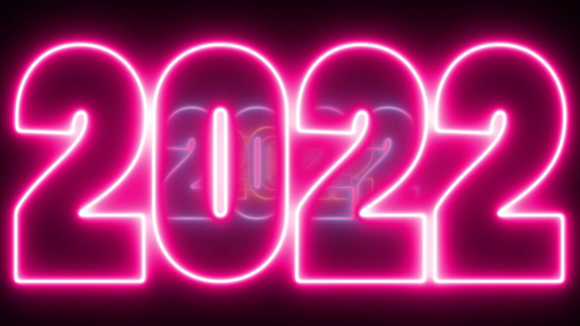 Neon Lights 2022 Tunnel Abstract Glow Background Loops Neon Lights 2022 Tunnel Abstract Glow Background Loops