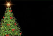 XMAS Tree Light Animation Green, Blue, Black Screen Background- Christmas Tree New Year Screen Video