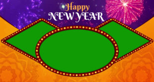 Happy New Year 2022 Celebrations Green Screen Frame
