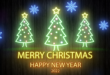 Christmas Wishes for Friends | Merry Christmas Wishes, Greetings and Happy New Year 2022 Neon Lights