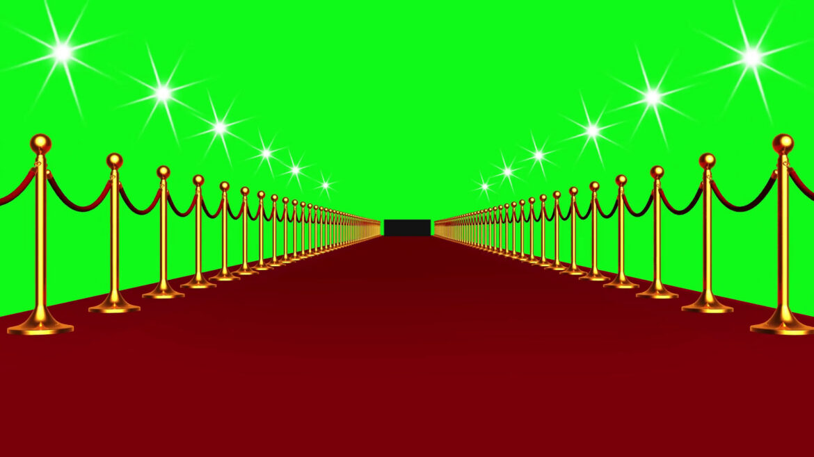 Free Animation of Golden Rope Barrier with Red Carpet Event Walk in Green Screen Free Animation of Golden Rope Barrier with Red Carpet Event Walk in Green Screen
