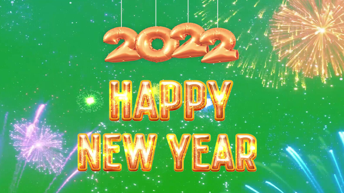 Happy New Year 2022 Green Screen Animation Free Video Effects HD