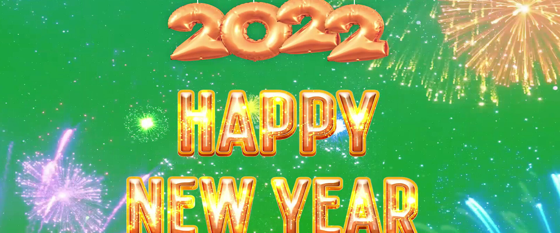 Happy New Year 2022 Green Screen Animation Free Video Effects HD