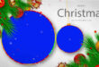 Merry Chritmas and Happy New Year Wishing Frame on Blue Screen Video Effects HD