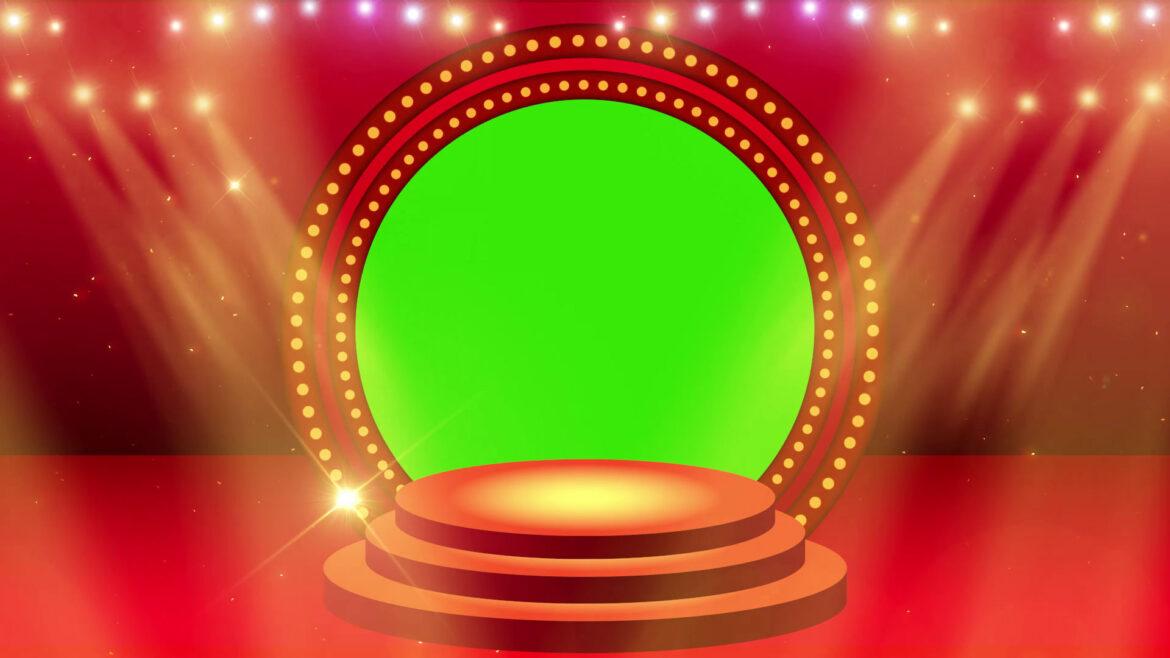 The Greatest Show Background Animation Green Screen Wedding Frame Lighting Video Effects HD