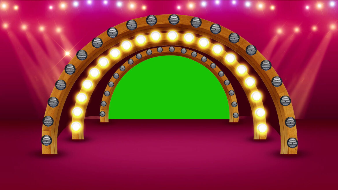Stage Lights Wedding Frame Green Screen Video Effects | All Design Creative