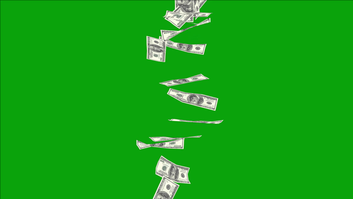 Dollar Money Falling Free Background Green Screen Video Effect | No Copyright Footage Dollar Money Falling Free Background Green Screen Video Effect | No Copyright Footage