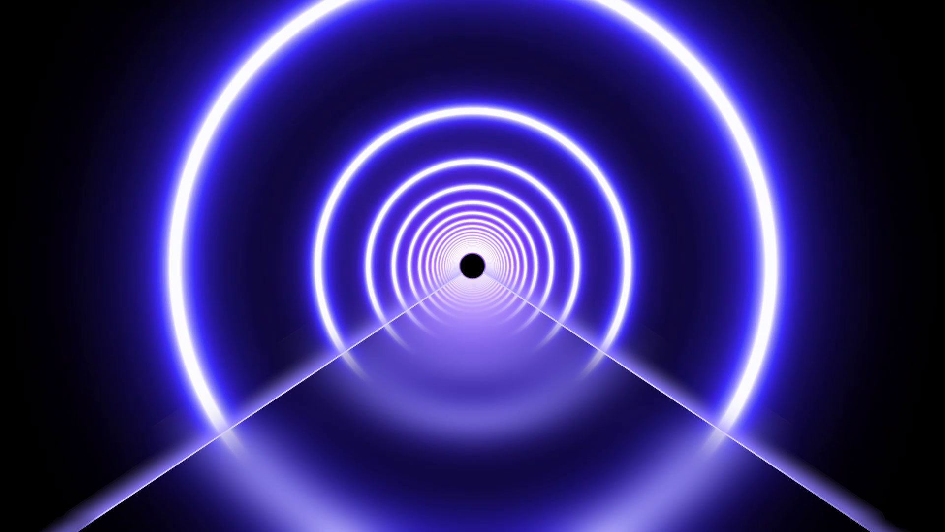 Futuristic Flicker Neon Laser Ring Ultraviolet Fluorescent Light Tunnel No  Copyright Loop Background | All Design Creative