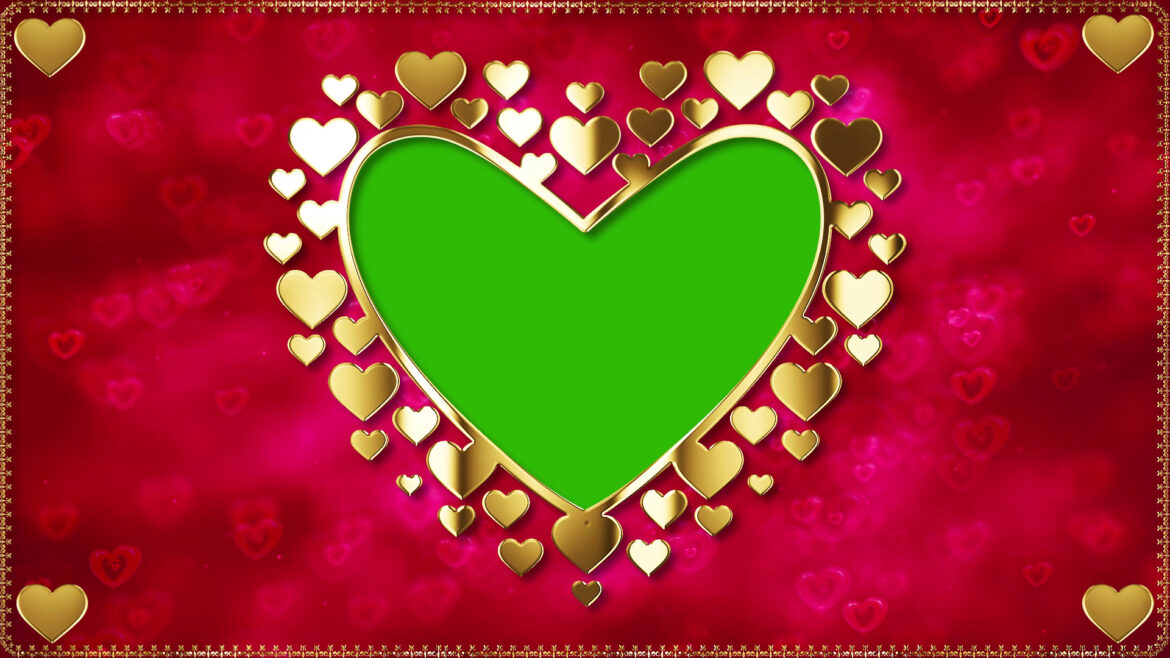 Happy Marriage Anniversary Wedding Frame Green Screen Video Footage