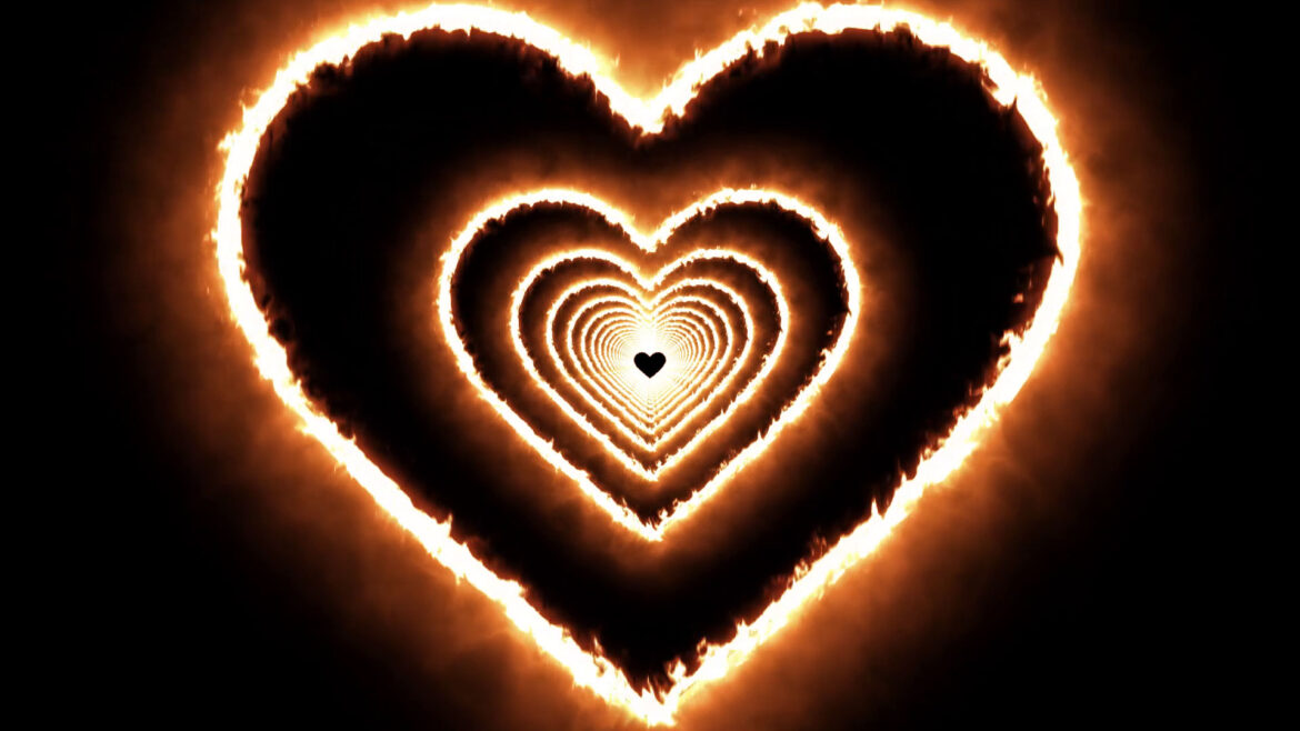 Heat Fire Love Heart Tunnel | Party Fire Heart Scene Background Heat Fire Love Heart Tunnel | Party Fire Heart Scene Background