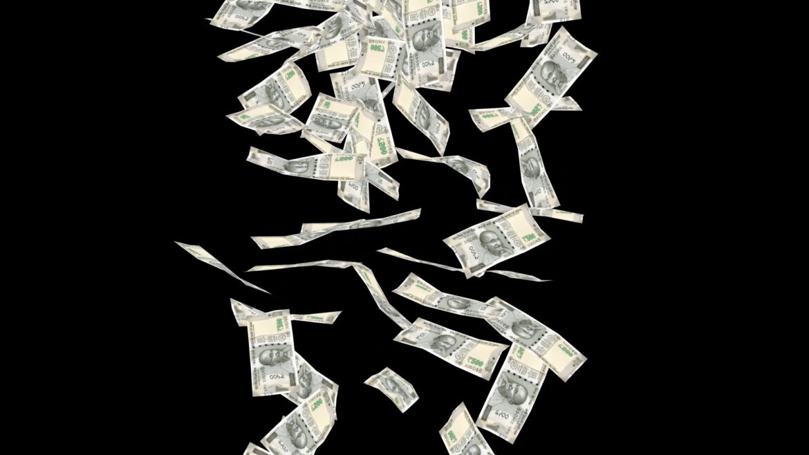 Indian 500 Currency Notes Money Falling Black Screen Footage No Copyright Video Indian 500 Currency Notes Money Falling Black Screen Footage No Copyright Video