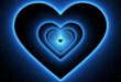 Neon Lights Tunnel Love Heart Background Loop | TikTok Trend Romantic Free Footage