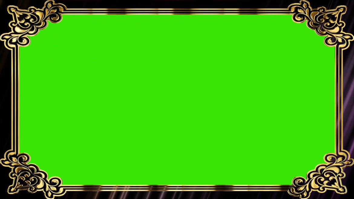 Decorative Border Wedding Frame Green Screen Video Effect HD Decorative Border Wedding Frame Green Screen Video Effect HD