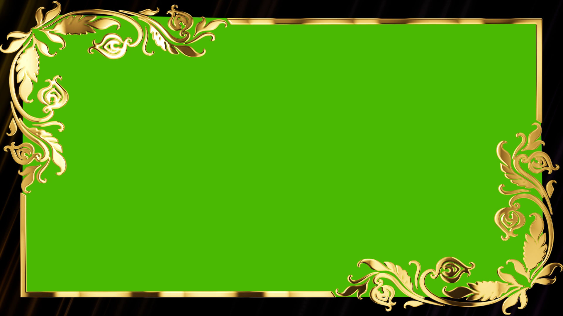 Gold Frame Wedding Green Screen Video Effect HD All Design Creative
