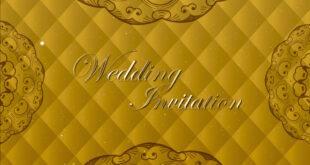 Golden Luxury Card Wedding Invitation Video Background No Copyright Footage