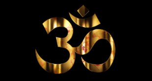 ॐ OM Devotional Animated Black Screen Background Video in Gold Effects HD