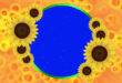 Wedding Frame Free Download-New Sunflowers Wedding Frame Animation in Blue Screen Video Effects