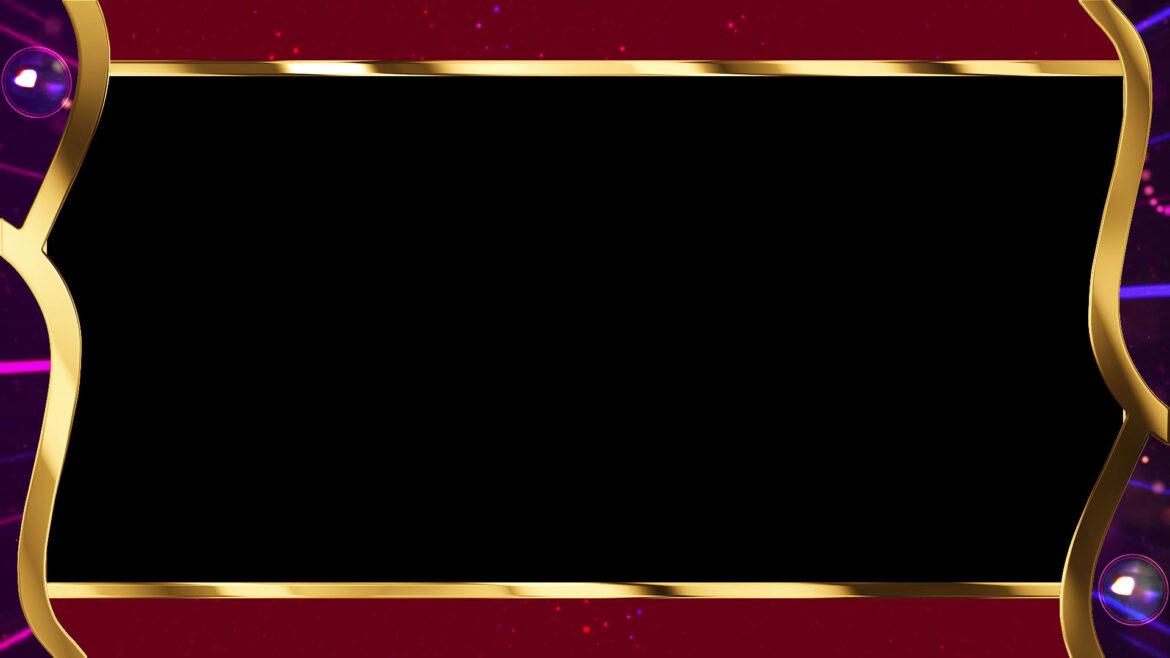 Frame Animation No Copyright Footage | Award Frame Black Screen Video Effect