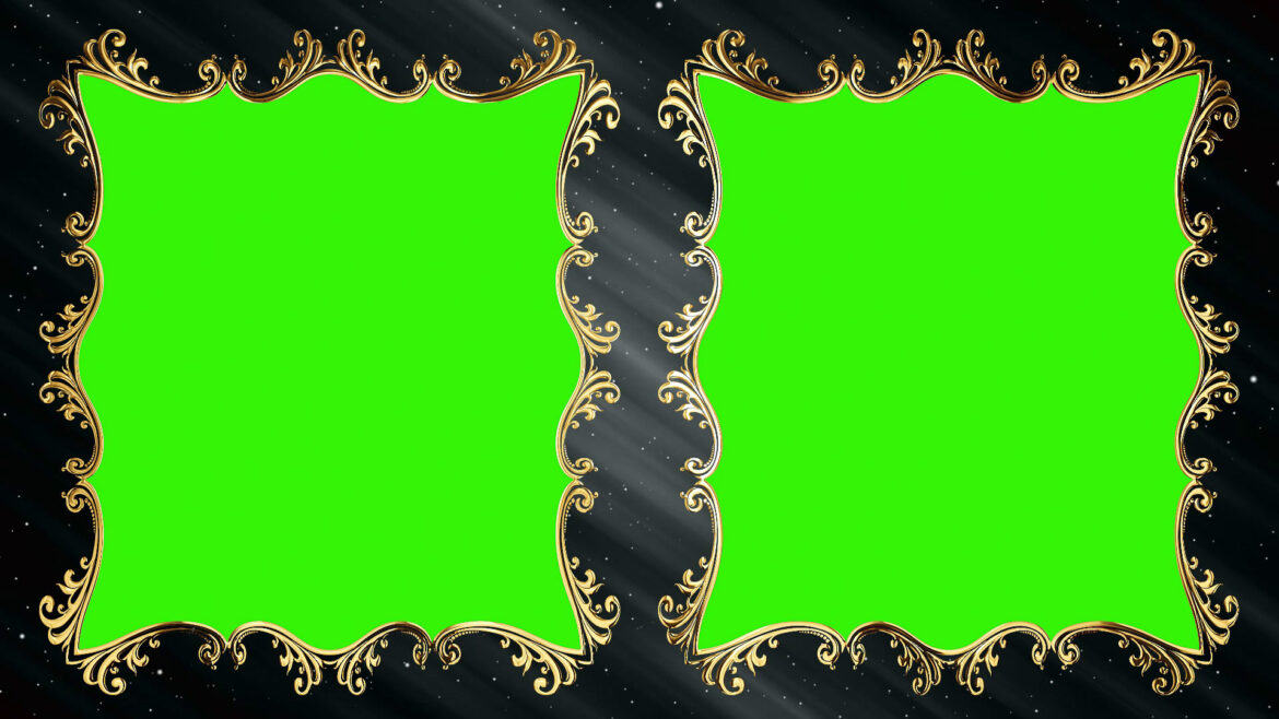 GOLD Green Screen Wedding FRAME Noncopyrighted Video HD 1080p GOLD Green Screen Wedding FRAME Noncopyrighted Video HD 1080p