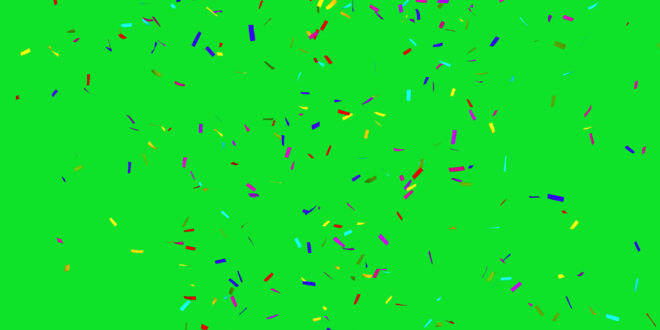 Confetti Falling Background Green Screen, White Screen, Black Screen Video Effects HD