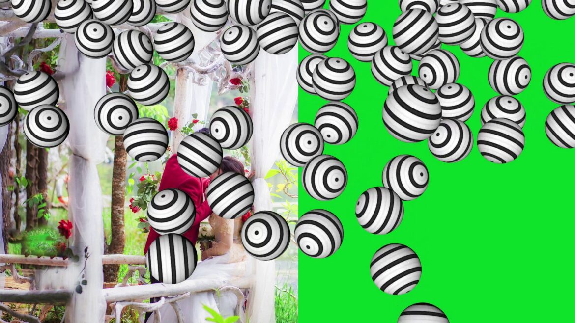 New Wedding Frame Ball Transition Green Screen Video Effects HD