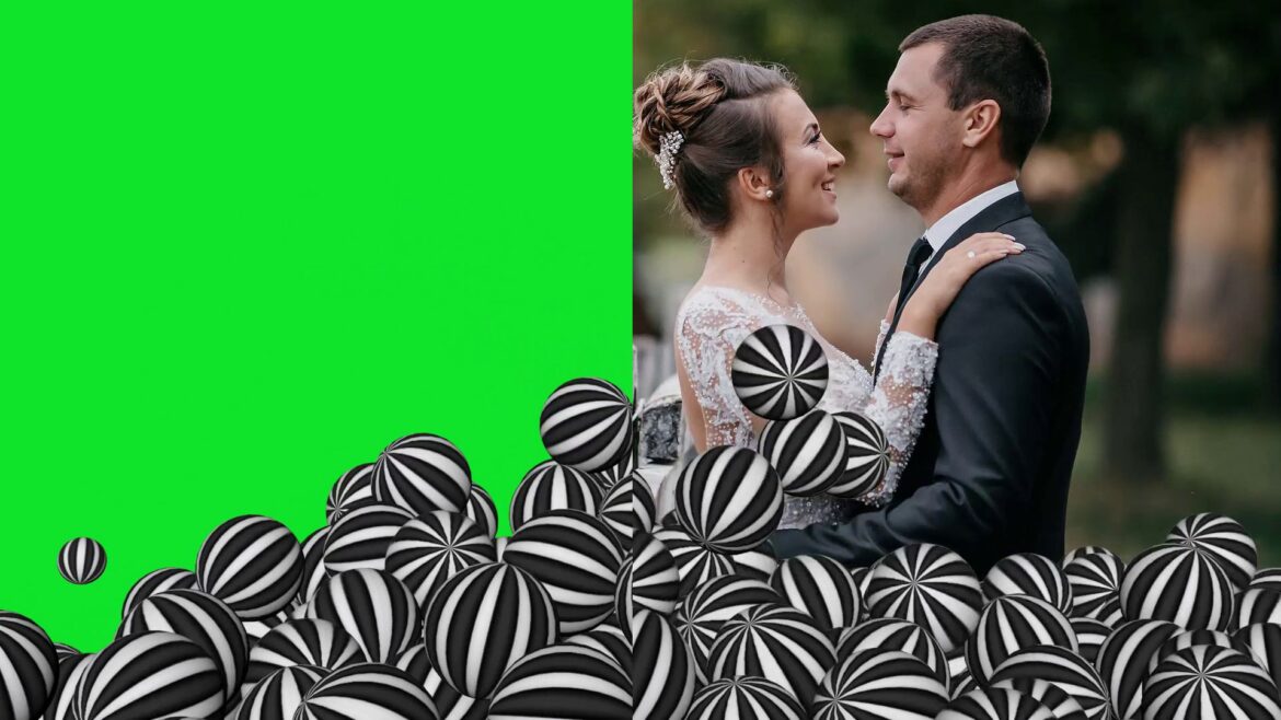 New Wedding Frame | Romantic Dancing Balls Wedding frame green screen free footage New Wedding Frame | Romantic Dancing Balls Wedding frame green screen free footage