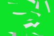 Papers Falling Animation Green Screen Free Download- Falling Papers Sheets Black Screen No Copyright