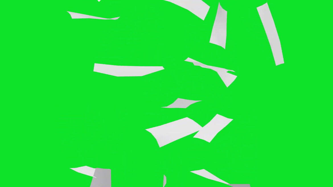 Papers Falling Animation Green Screen Free Download- Falling Papers Sheets Black Screen No Copyright