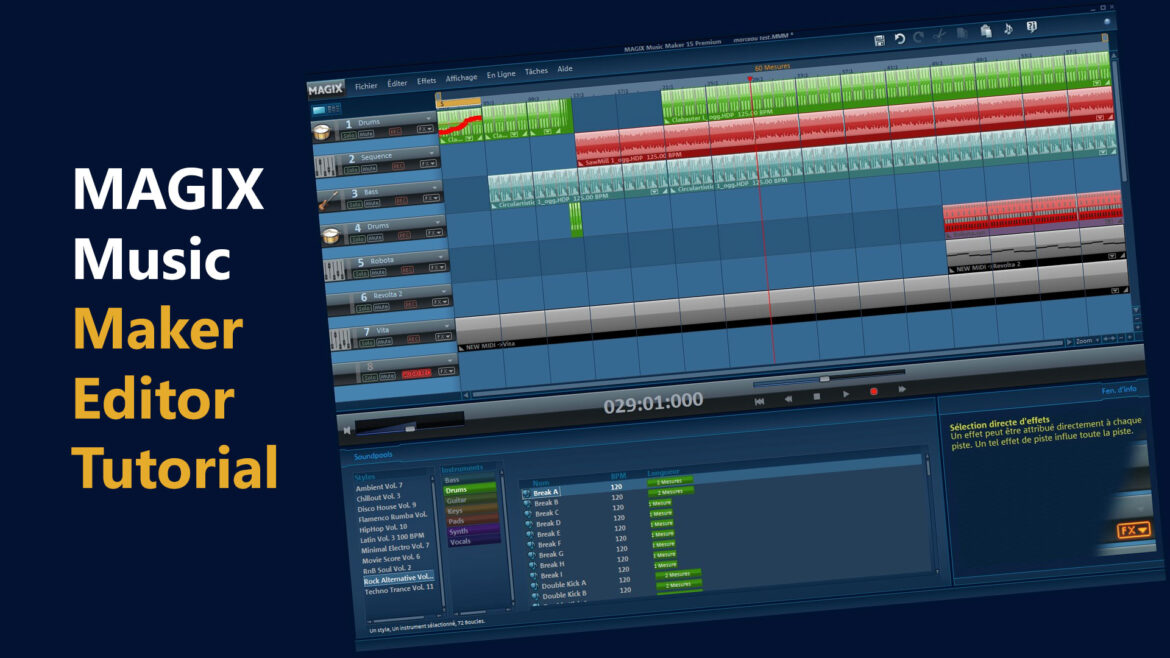 MAGIX Music Maker Editor Tutorial for Beginners