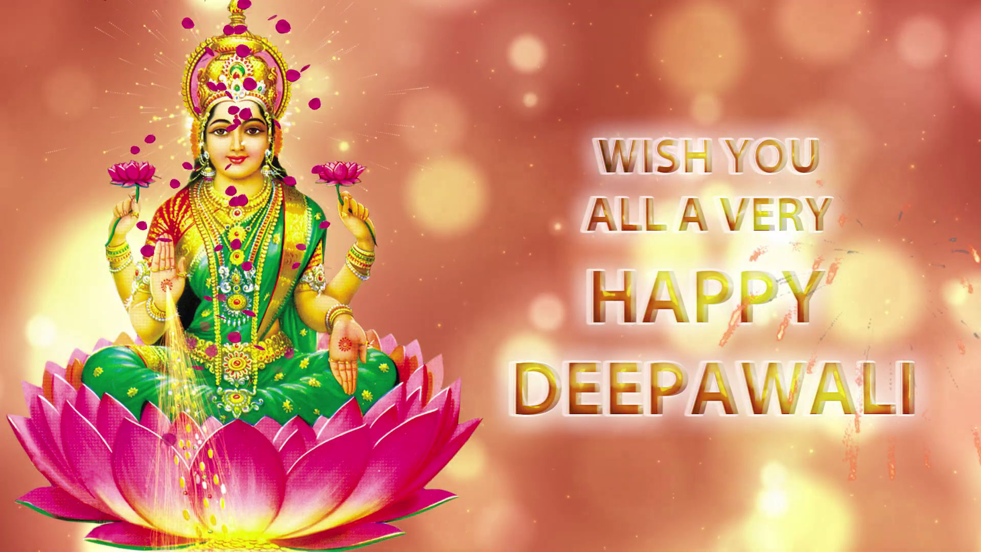 Happy Deepavali Day | Wish You Happy Diwali Special Greeting Video Effect  in HD - All Design Creative