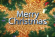 A Very Merry Christmas and a Happy New Year 2023 Gold and Ice Snow Effect Greeting Card Video
