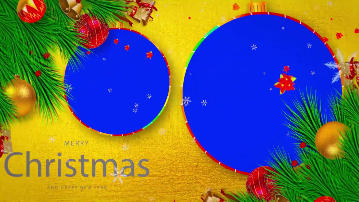 Merry Christmas and Happy New Year Animation Video Template