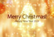 Merry Christmas and Happy New Year 2024 Video Greeting Message